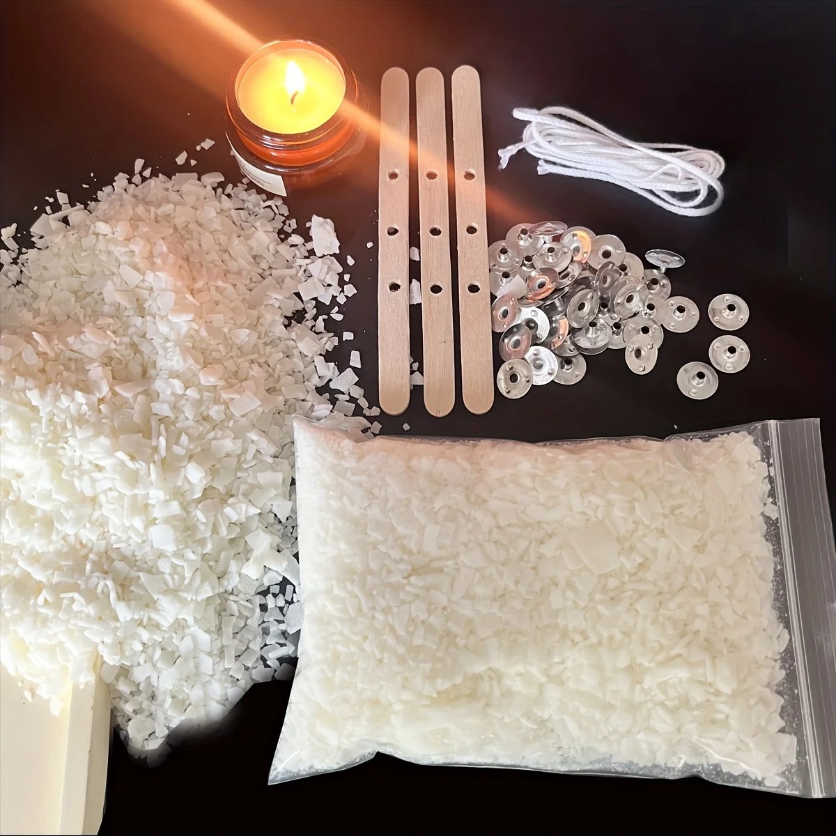 Candle Wick - Mum Yapımı Kitleri 100G Soya Balmumu