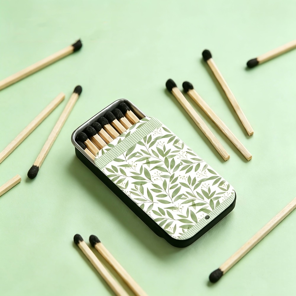 Yeşil Yaprak Desenli Teneke Ki - Candle Lighter incelemesi ve fiyatı