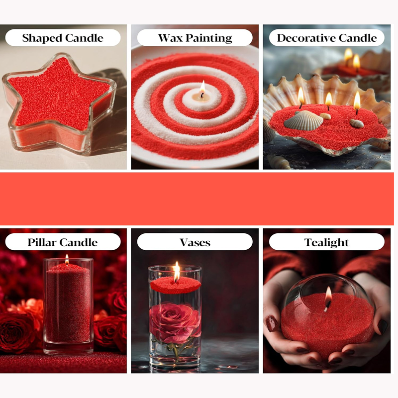 100G Yeşil Beyaz Kırmızı Kum İ - Candle Wick incelemesi ve fiyatı