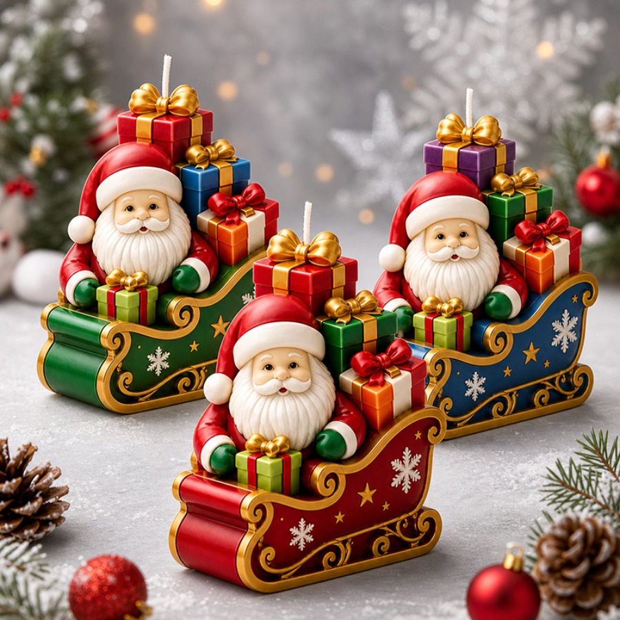 Kaydıraklı Noel Baba ve Hediye - Candle Containers incelemesi ve fiyatı